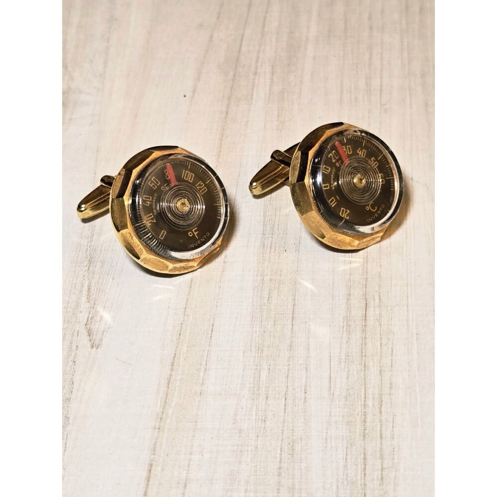 VTG THERMOMETER CUFFLINKS CELSIUS FAHRENHEIT